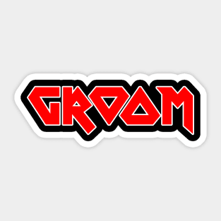 Metal Groom Sticker